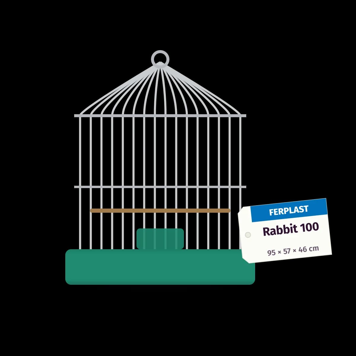 Ferplast Rabbit 100 Tavşan Kafesi