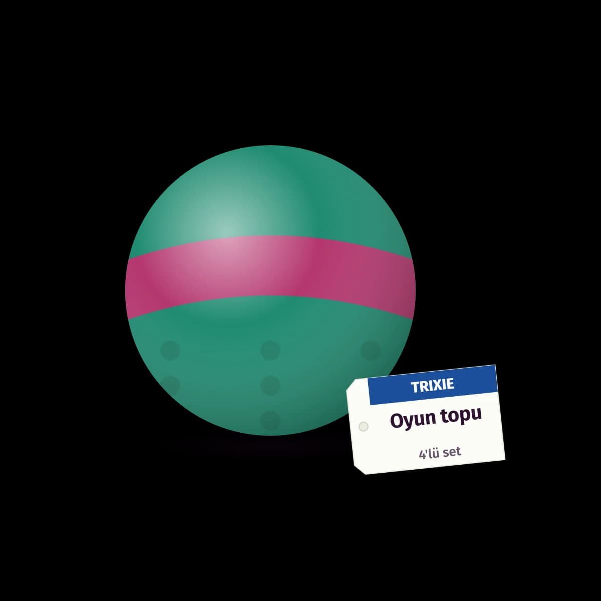 Trixie Rattle Cat Balls 4-Pack